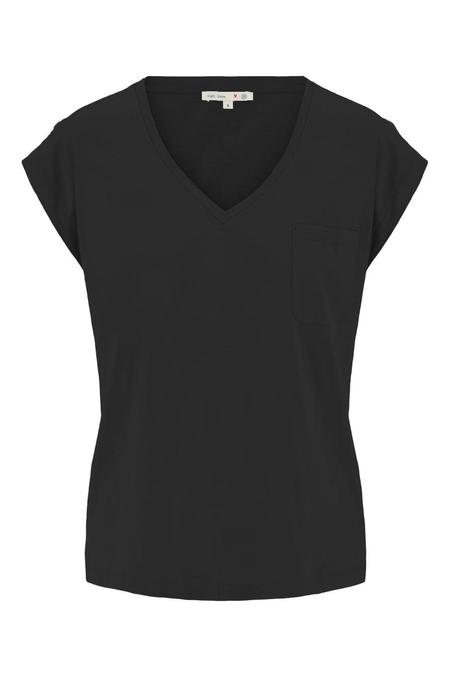 jersey top | zwart