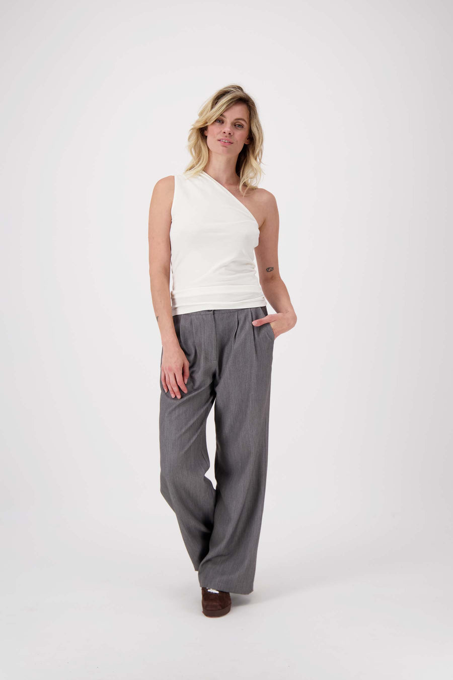 asymmetrische top | off white