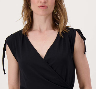 wrap top | black