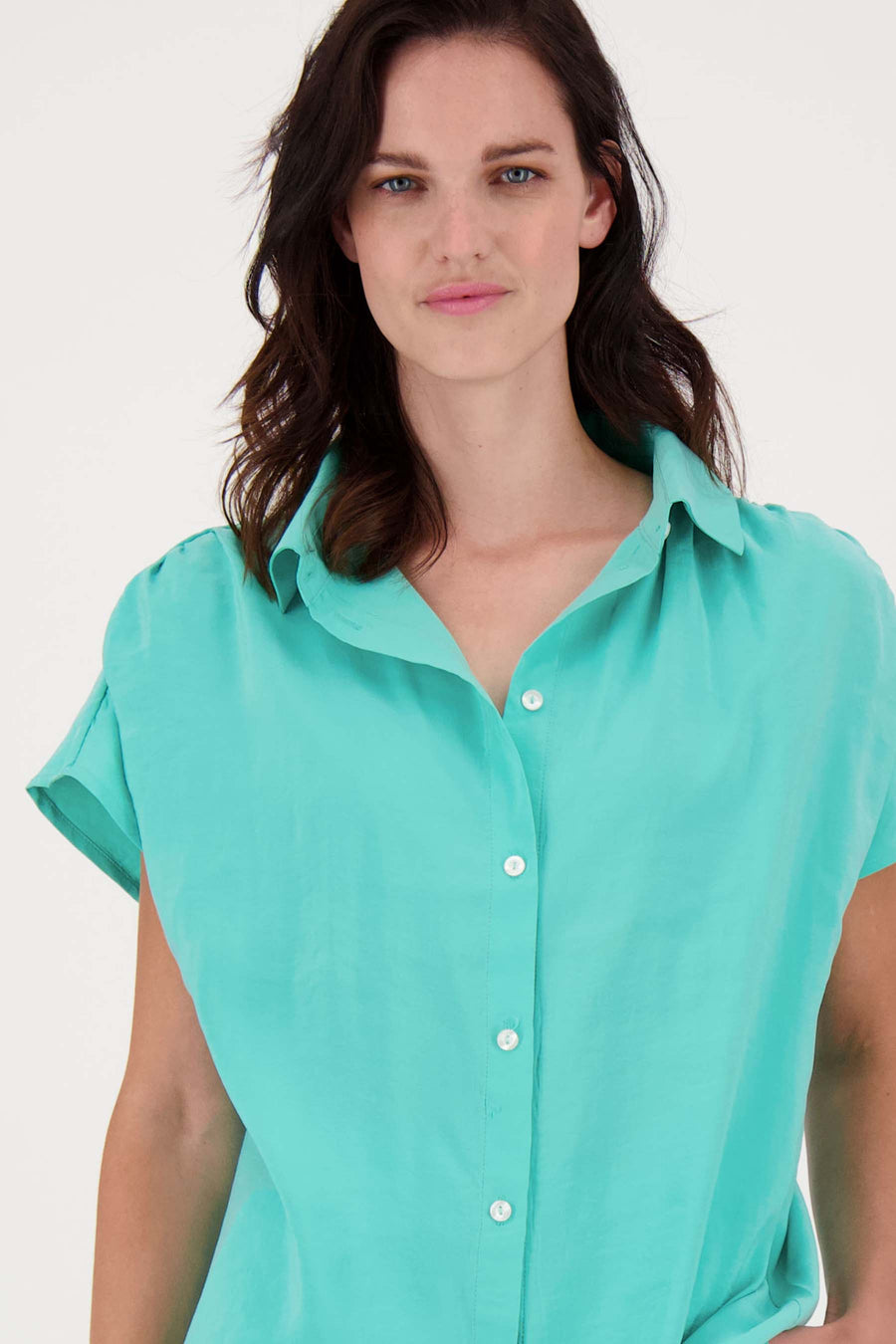modal fabric top | turquoise