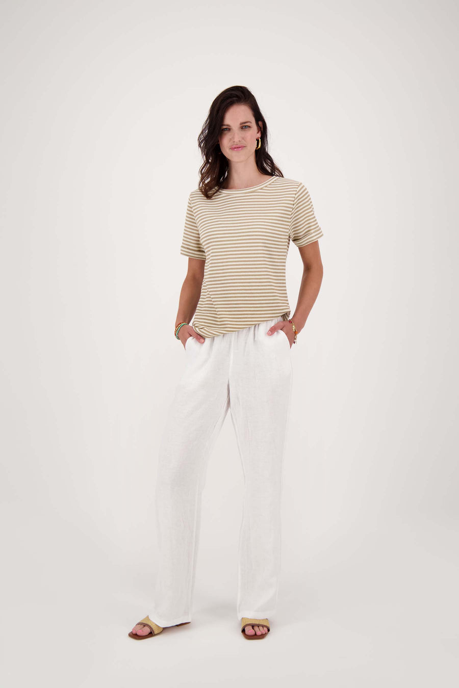 linen pants | off white