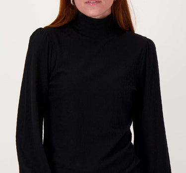 top met lange mouwen en col ausbrenner | black