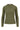 basic rib ronde hals top met stretch | moss green