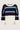 trui met blok streep colourblock | dark navy / ocean blue / burgundy