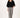 V hals vlindermouw trui | black
