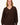 Long V-neck sweater with a heart | dark chocolate
