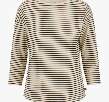 striped shirt long sleeve | sand
