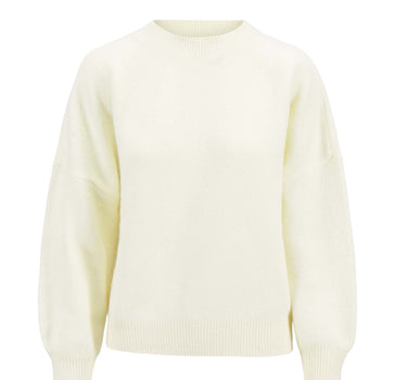 sweater with heart detail | off white