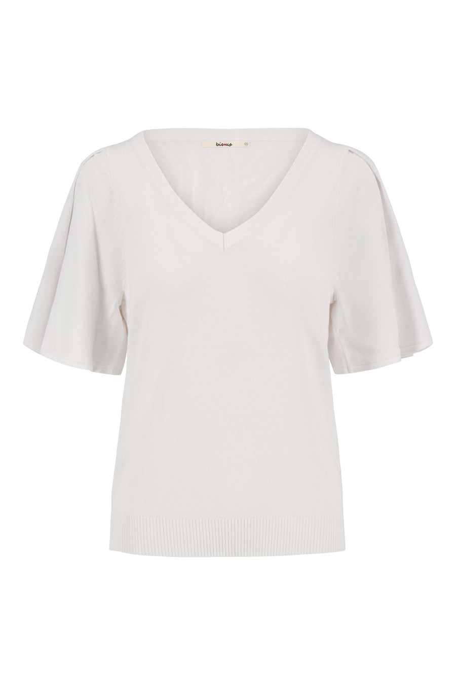 trui met vlindermouw | wit