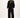 basic vestje met broche lange mouw | black
