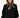basic vestje met broche lange mouw | black