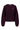 basic vestje met broche lange mouw | burgundy