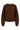 basic vestje met broche lange mouw | hazelnut