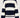 basic vestje met broche in blok streep | off white / dark navy