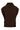 grove mouwloze kol trui | dark choco