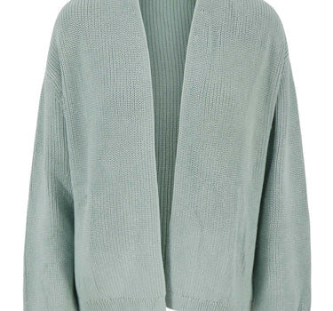 Strickjacke | grau-blau