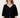 Feinstrick-Strickjacke | schwarz