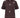 t-shirt met allover kralen korte mouw | dark choco
