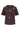 t-shirt met allover kralen korte mouw | dark choco