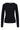 lange mouw boothals top | black