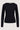 lange mouw boothals top | black