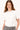 t shirt met kralen hals met korte mouw | off white