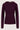 lange mouw ronde hals top en rib | burgundy