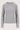 lange mouw ronde hals top en rib | grey melange