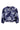 Bluse mit Fledermausärmeln und Print | Sommer-Marineblau / Off-White