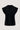 voile blouse met structuur streep | black