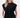 voile blouse met structuur streep | black