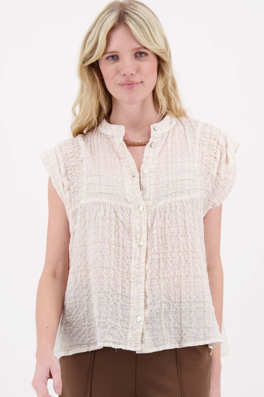 checkered blouse | kit