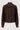 feather blouse lange mouw | dark choco
