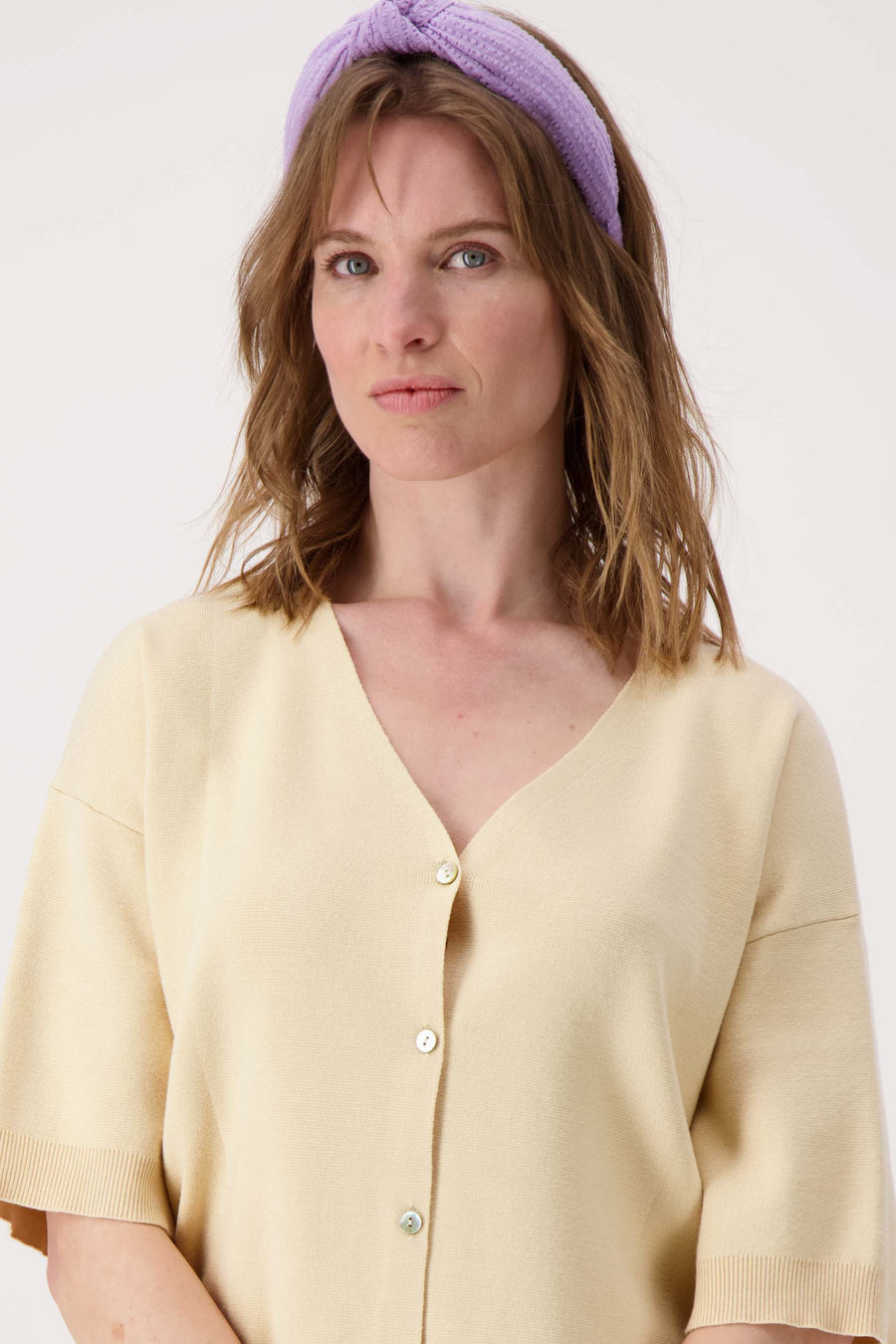 haarband met knoop | lila