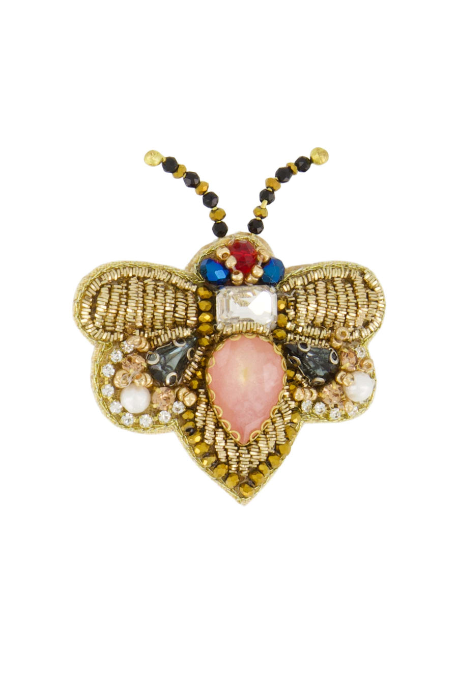 vlinder broche | moss green