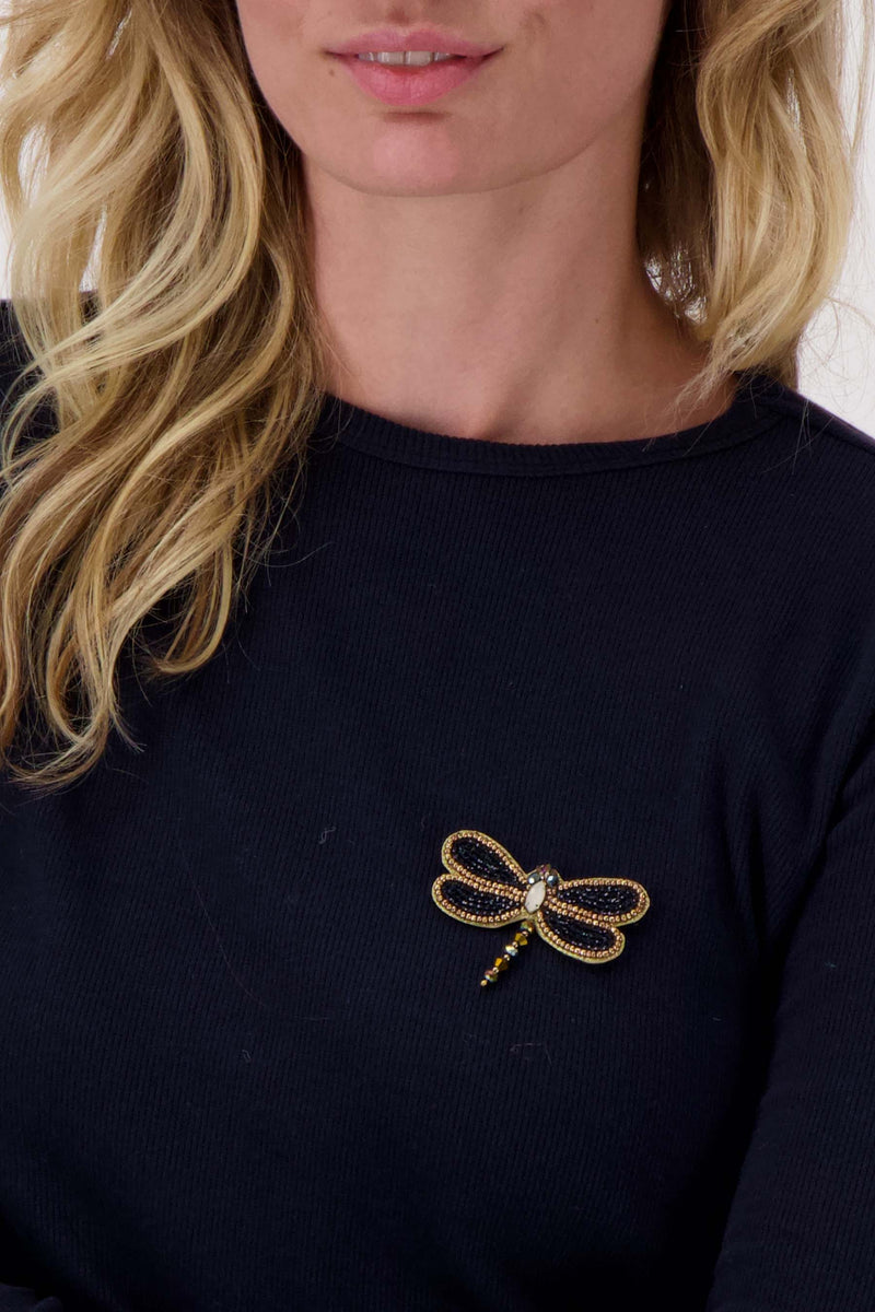 libelle broche | night blue