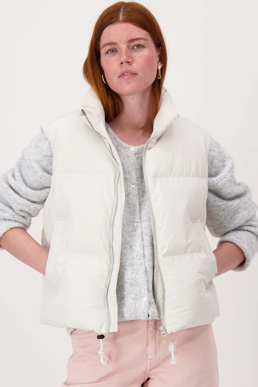 korte bulky bodywarmer | kit