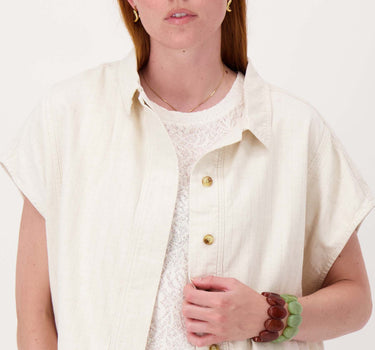 Boxy striped linen jacket | kit