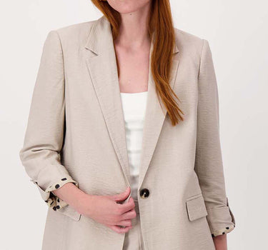 jacket with roll-up sleeves | soft sand