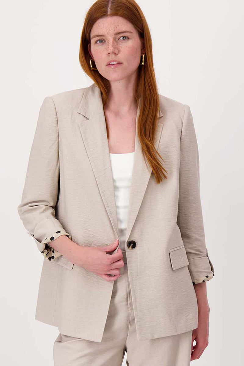 jacket with roll-up sleeves | soft sand