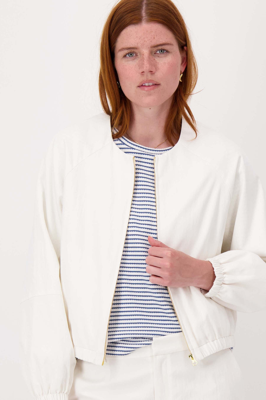 woven bomber jacket | off-white