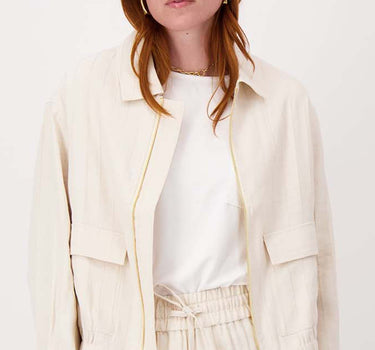textured jacket | off-white