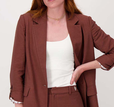 colbert met zakken | mid brown