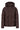 korte bubblecoat met teddy details | dark choco