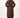 lange padded jas met riem | dark choco