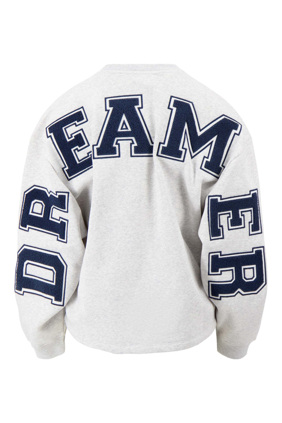 sweater met tekst | grey melange