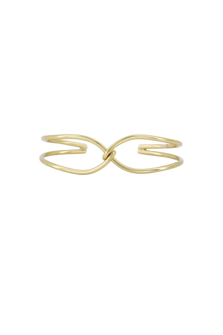 armband bangle met een twist | gold