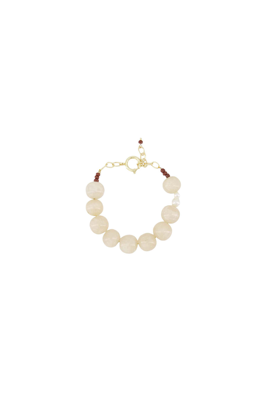 chunky beads armband | grey oyster