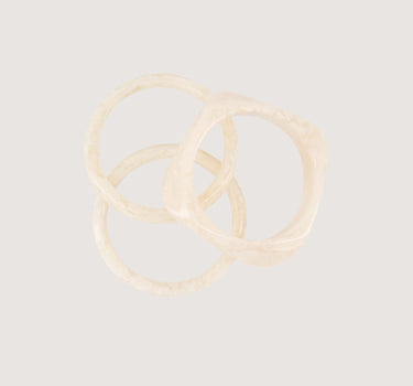 resin bracelet set | grey oyster