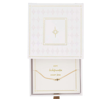 Armbandje in Doosje Lichtpuntje voor Jou | white / gold / brown
